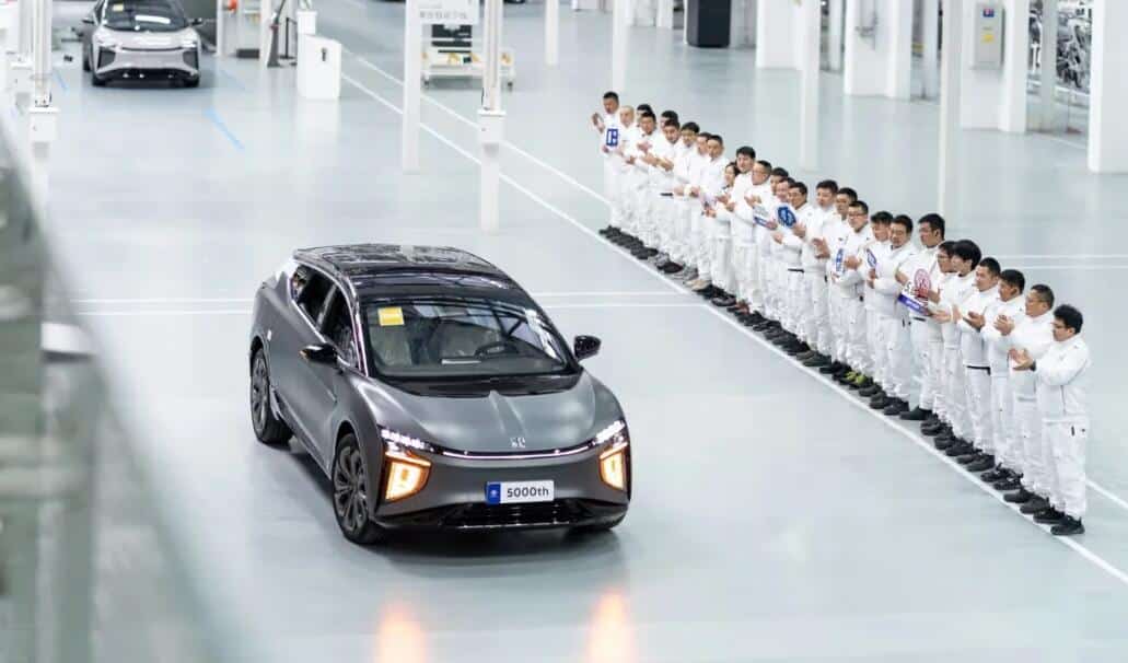 Chinese premium EV brand HiPhi sees its 5,000th production vehicle roll off line-CnEVPost