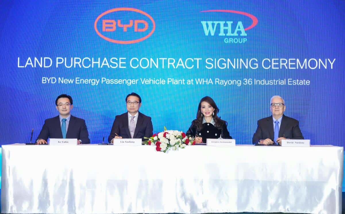 BYD signs land deal for plant with annual capacity of 150,000 EVs in Thailand-CnEVPost